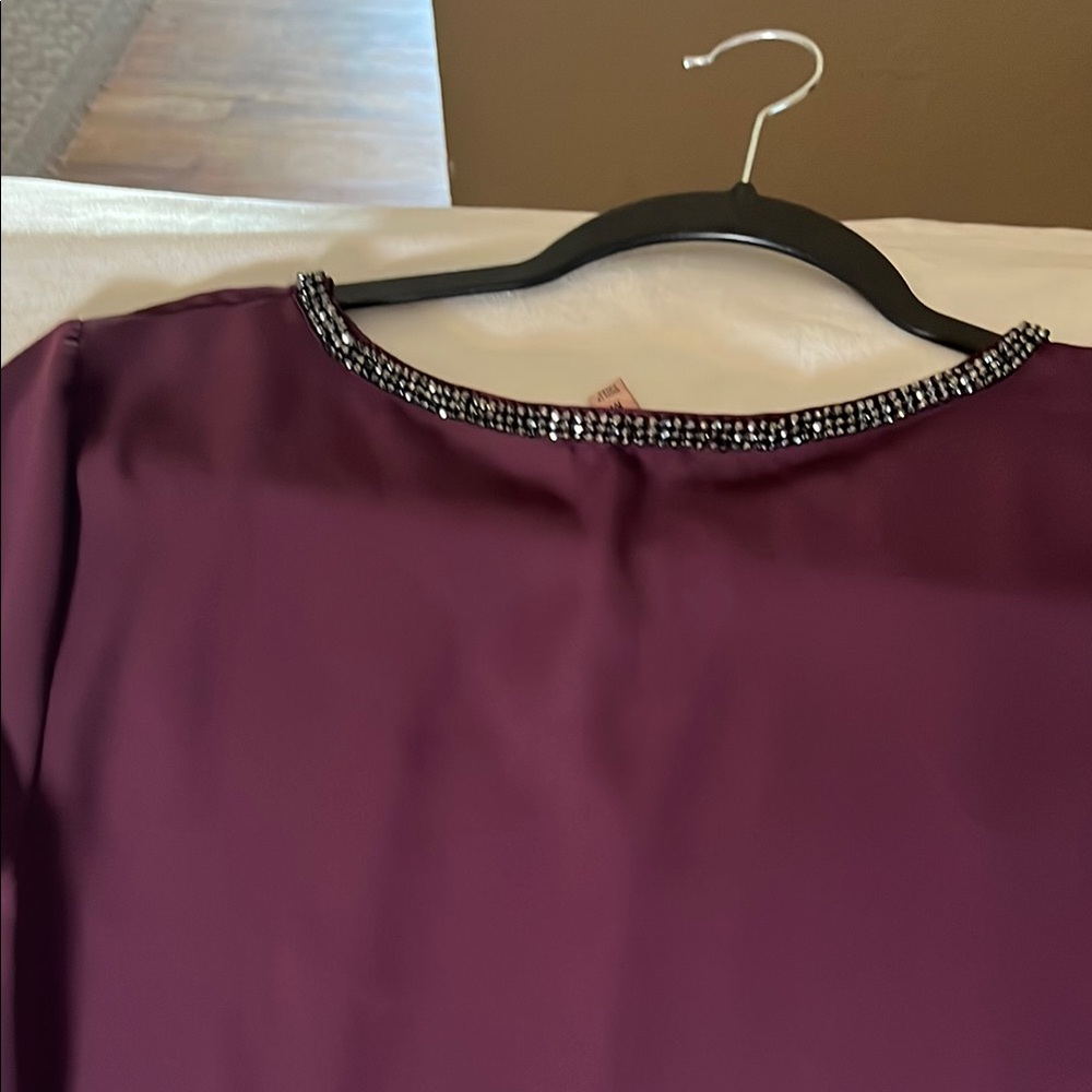 Juicy Couture Asymmetrical Red Blouse with Cut Out - Picture 6 of 7